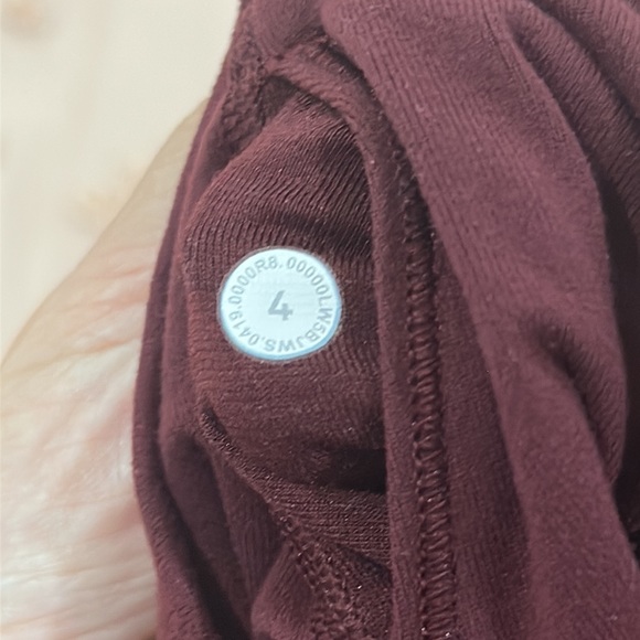 Lululemon 4 Wunder Under High Rise Leggings Burgundy - Picture 3 of 3